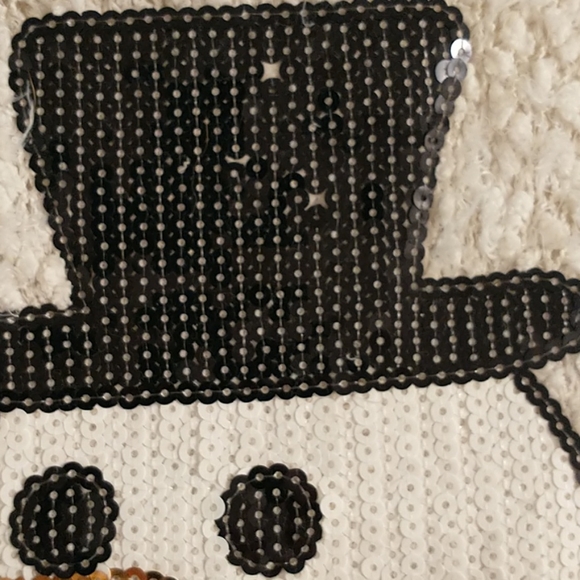 "Ugly" Christmas sweater, holiday snowman bead, Sm - Picture 6 of 8